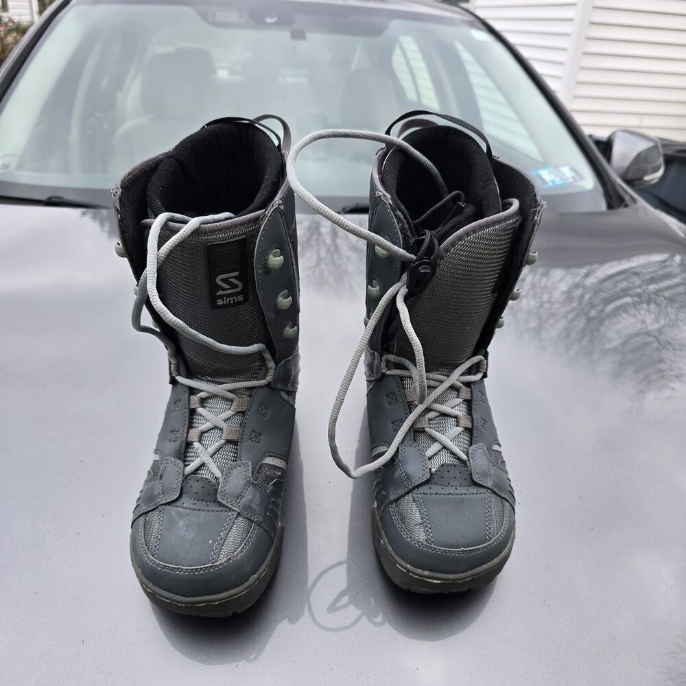Sims Omen Mens Size 8 Snowboard Boots Laced Gray